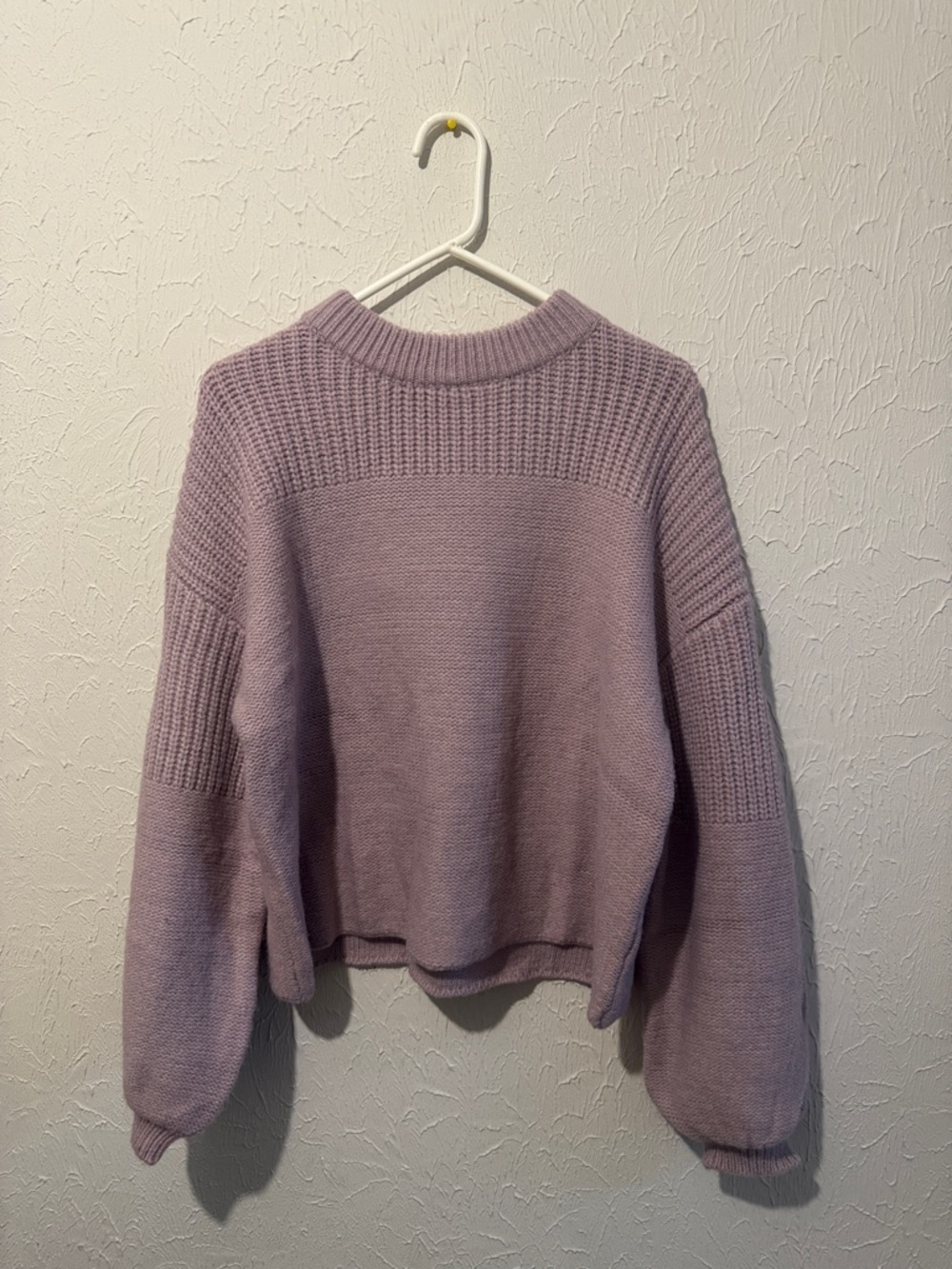 Twenty Lavender Crewneck Knit Sweater